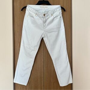 Michael Kors Izzy Cropped White Skinny Jeans, EUC, 4
